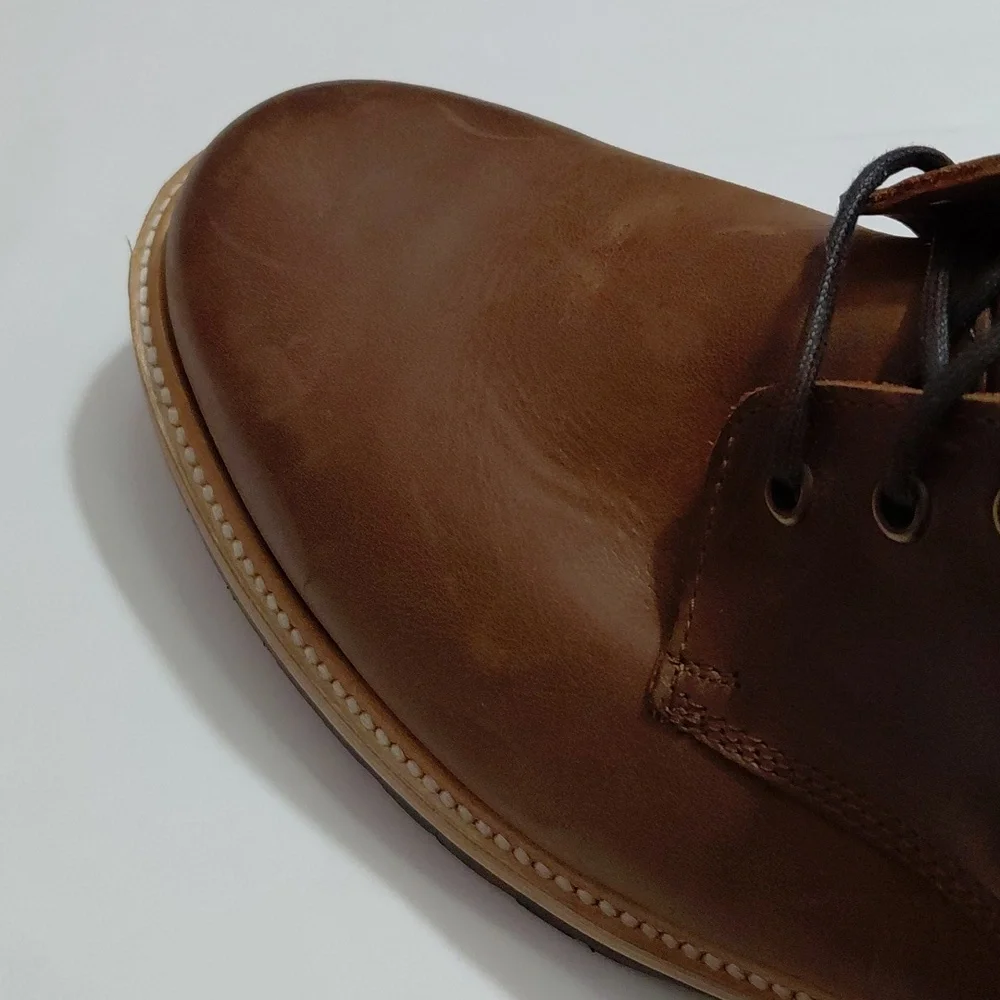 WILCOX Men's Shiloh Leather Upper Goodyear Welt Rust Brown Boots - 13